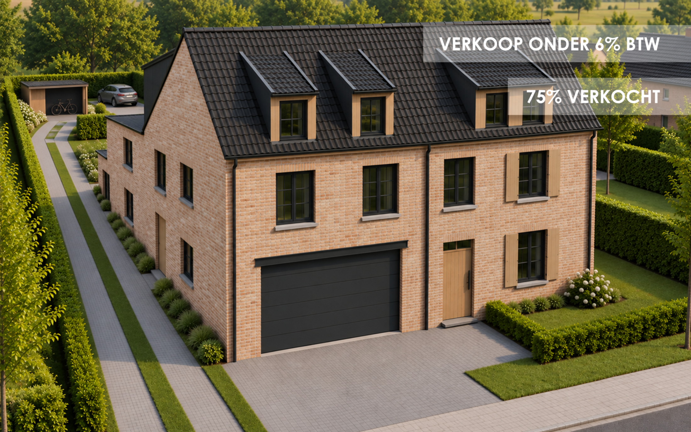 Nieuwbouwproject nabij de vaart te Brecht – 75% verkocht!