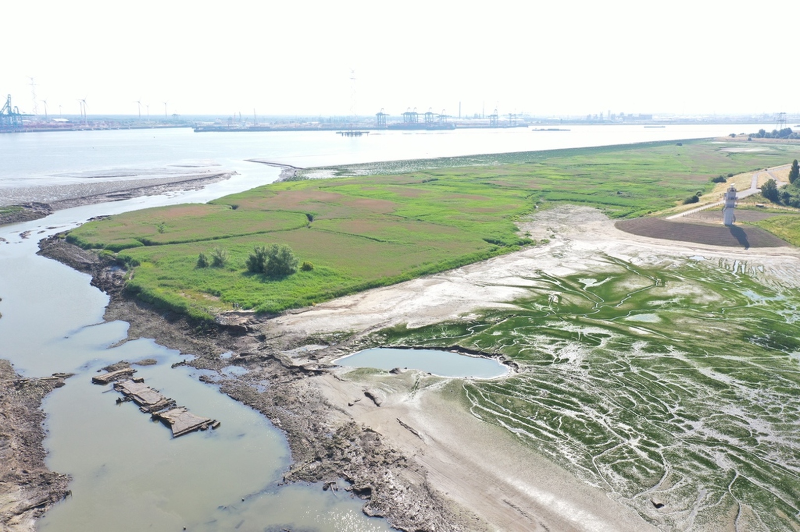 Kruibeke Sluisvloer uitwateringsstuw Prosperpolder